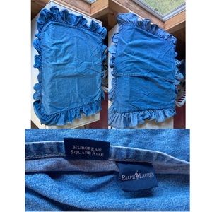 Ralph Lauren DENIM PILLOW CASES!💙
